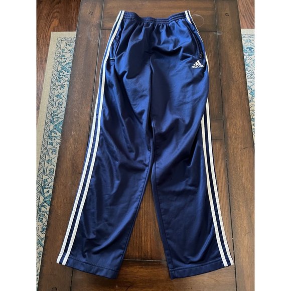 adidas Pants Vintage Adidas Tear Away Navy Blue Track Pants Size